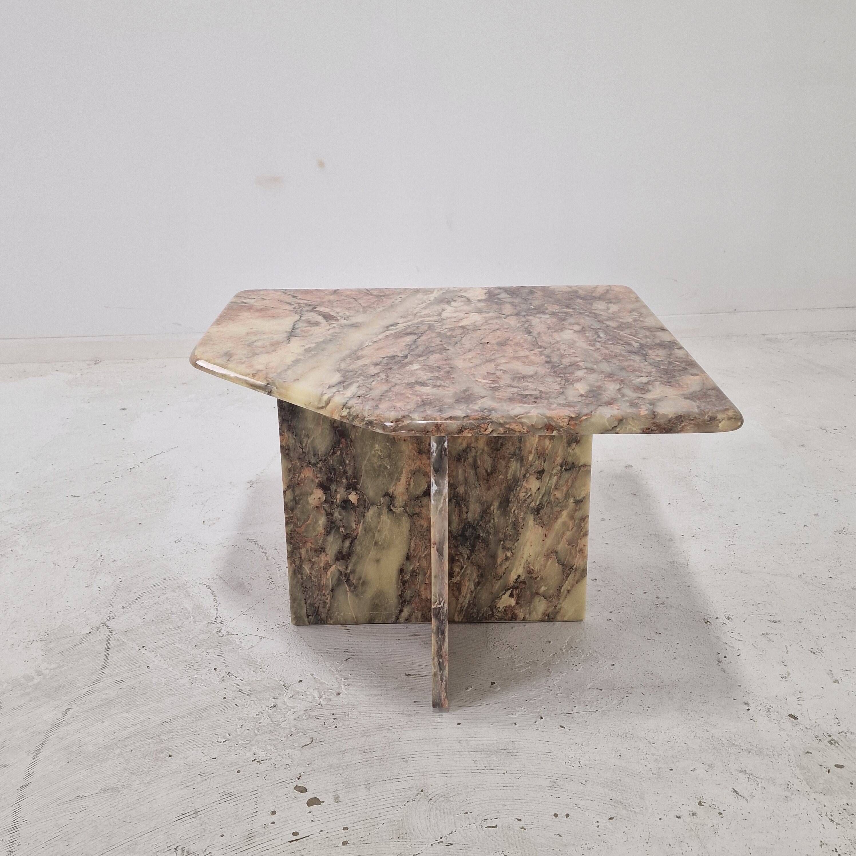Italian Marble Coffee or Side Table, 1970s