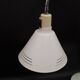 White flexible aluminor chrome and sheet metal table lamp 1970 pop art design