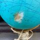 Globe world map old glass light vintage design 1970
