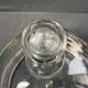 Cheese dome with rimmed tray – ½ blown and cut crystal
