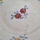 Set of four dessert plates decorated with flower, Maryvonne, 21 cm