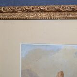 Ecole Française du début du XXème siècle  « Les ruines »  Aquarelle