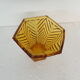 Amber art deco vase