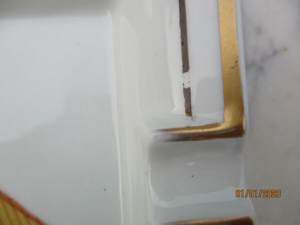 Cendrier porcelaine Hermes