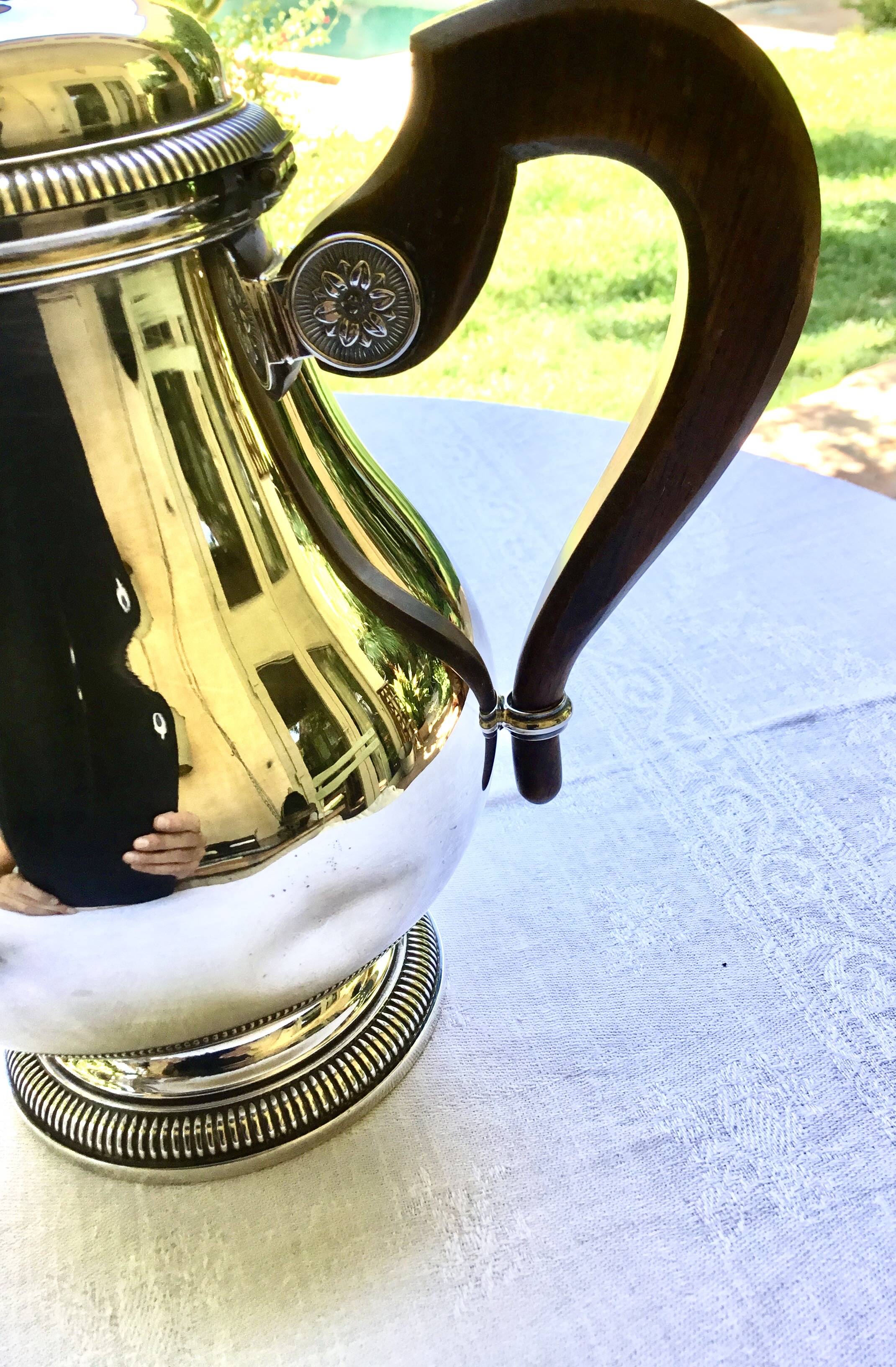 Christofle House. Silver-plated tea and coffee service.