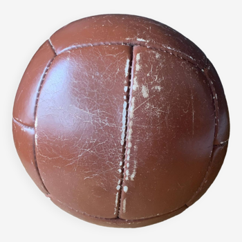 Vintage Leather Medicine Ball, 1980s