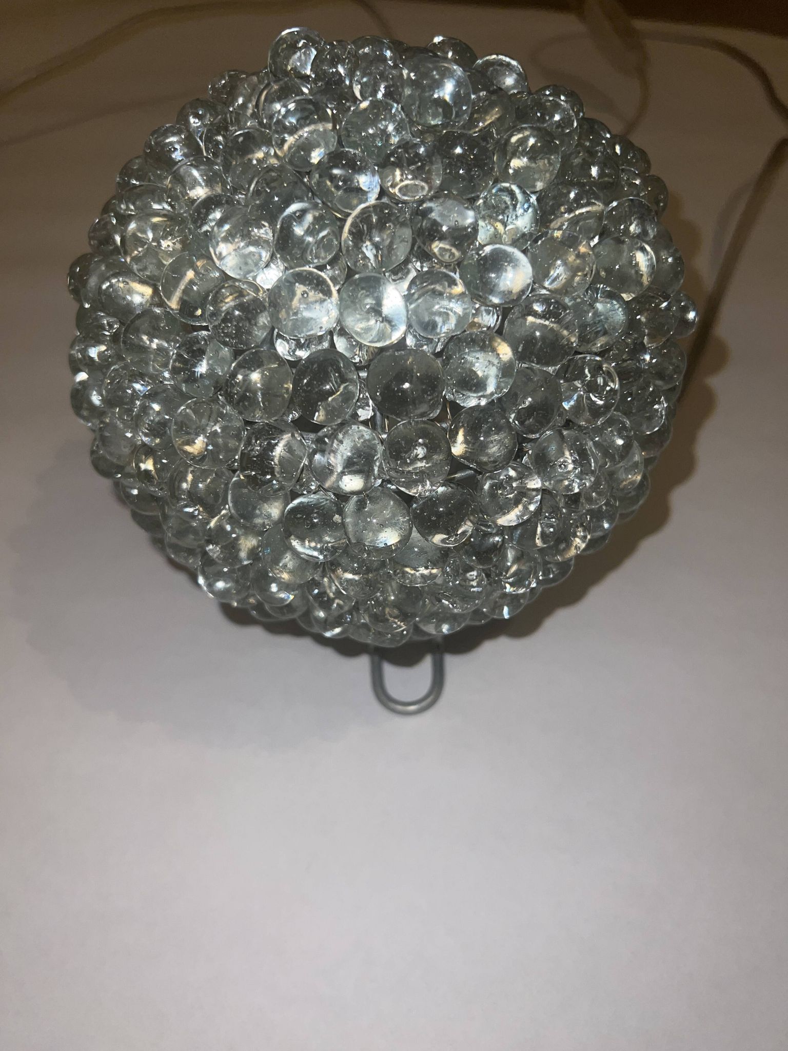 Handcrafted glass bubble lamp