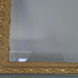 Old frame gilded stucco wood glass 46.5x35.5 cm, hardwood 41.7x32.7 cm SB