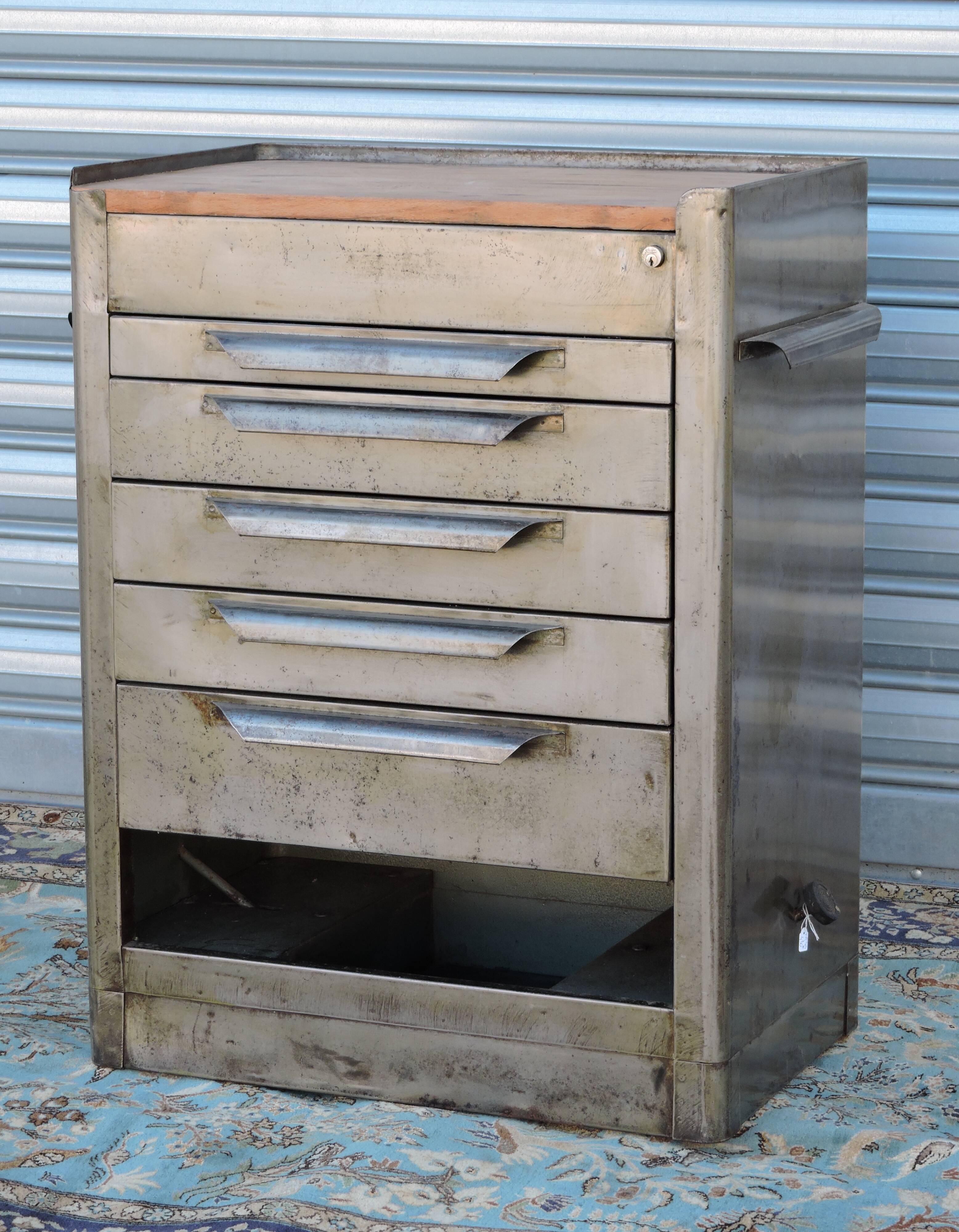 Former workshop maid, industrial furniture on wheels