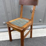 4 chairs wood 1950