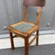 4 chairs wood 1950
