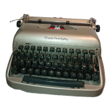 Machine à ecrire remington portable 50's  portable avec sa boite originale coloris gris