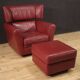 Italian armchair with footstool design production Zanotta