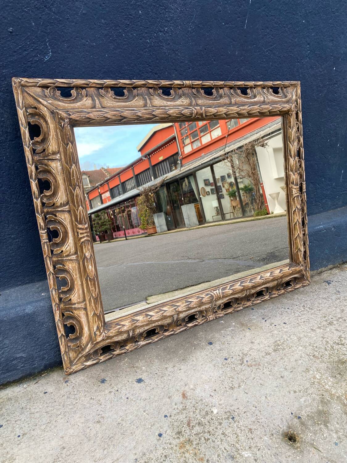 Wooden mirror