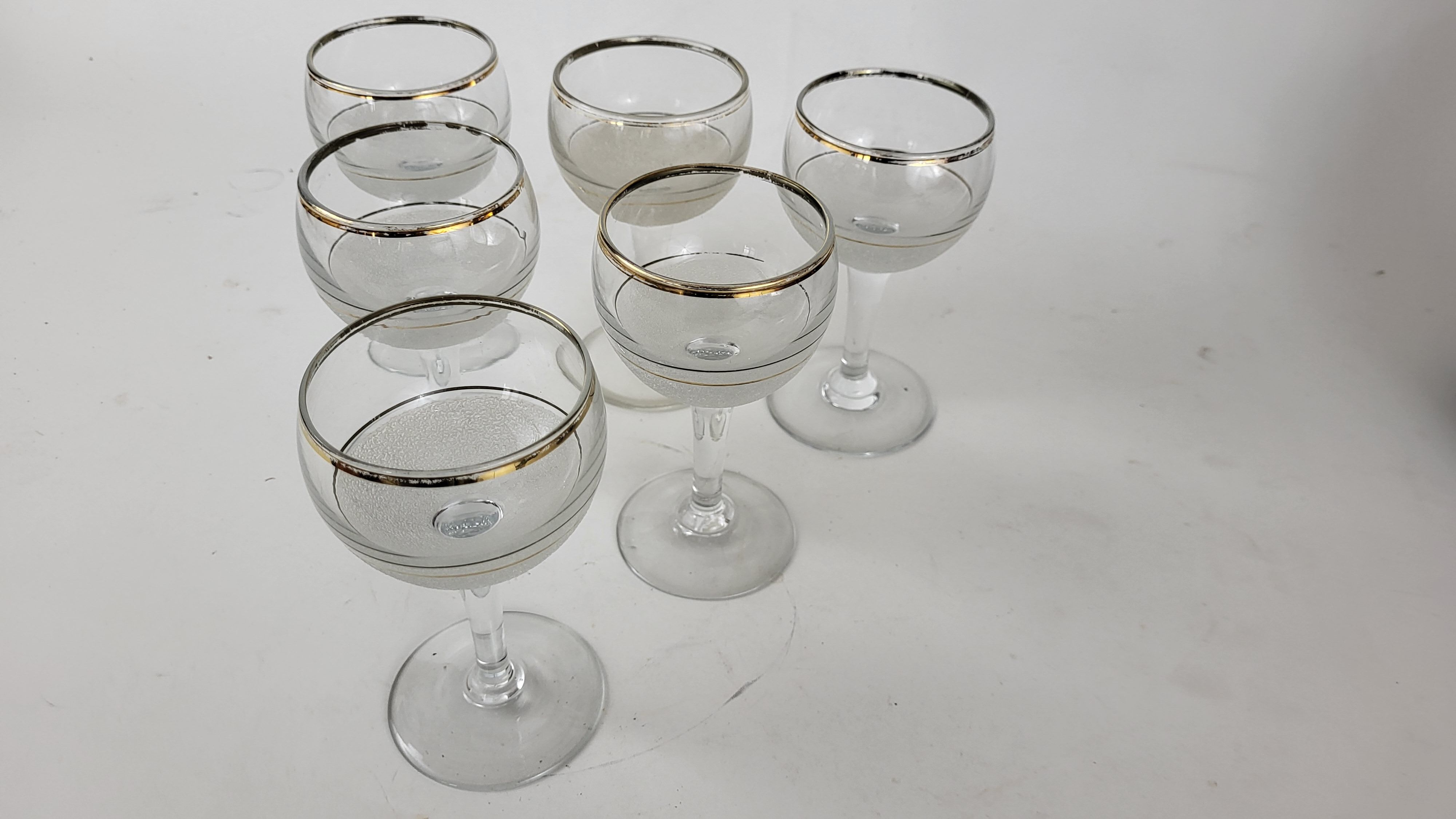 Set of 6 glasses wine balloon (granite glass)