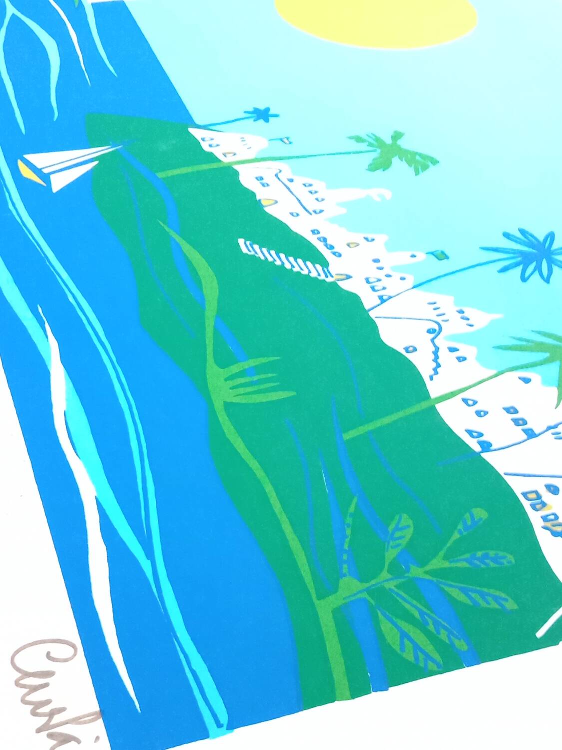 Casapueblo original screenprint 1990 signed carlos paez vilaro 1923 2014