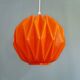 Vintage suspension in orange opaline, 1970