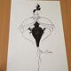 Nice press fashion illustration Pierre Cardin of the 90s