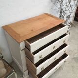 Commode directoire shabby patina parisienne 50 60