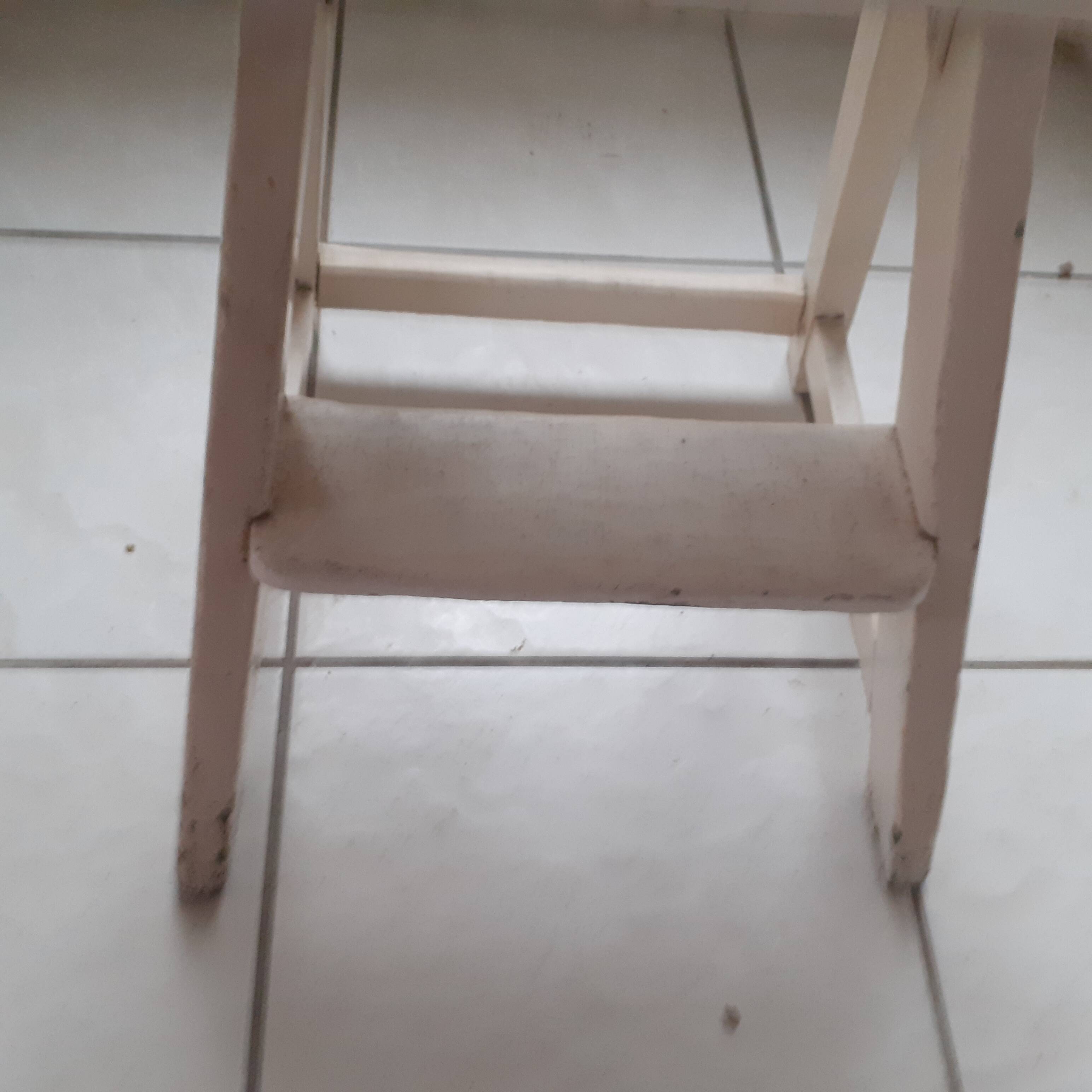 Old wooden stepladder 2 steps