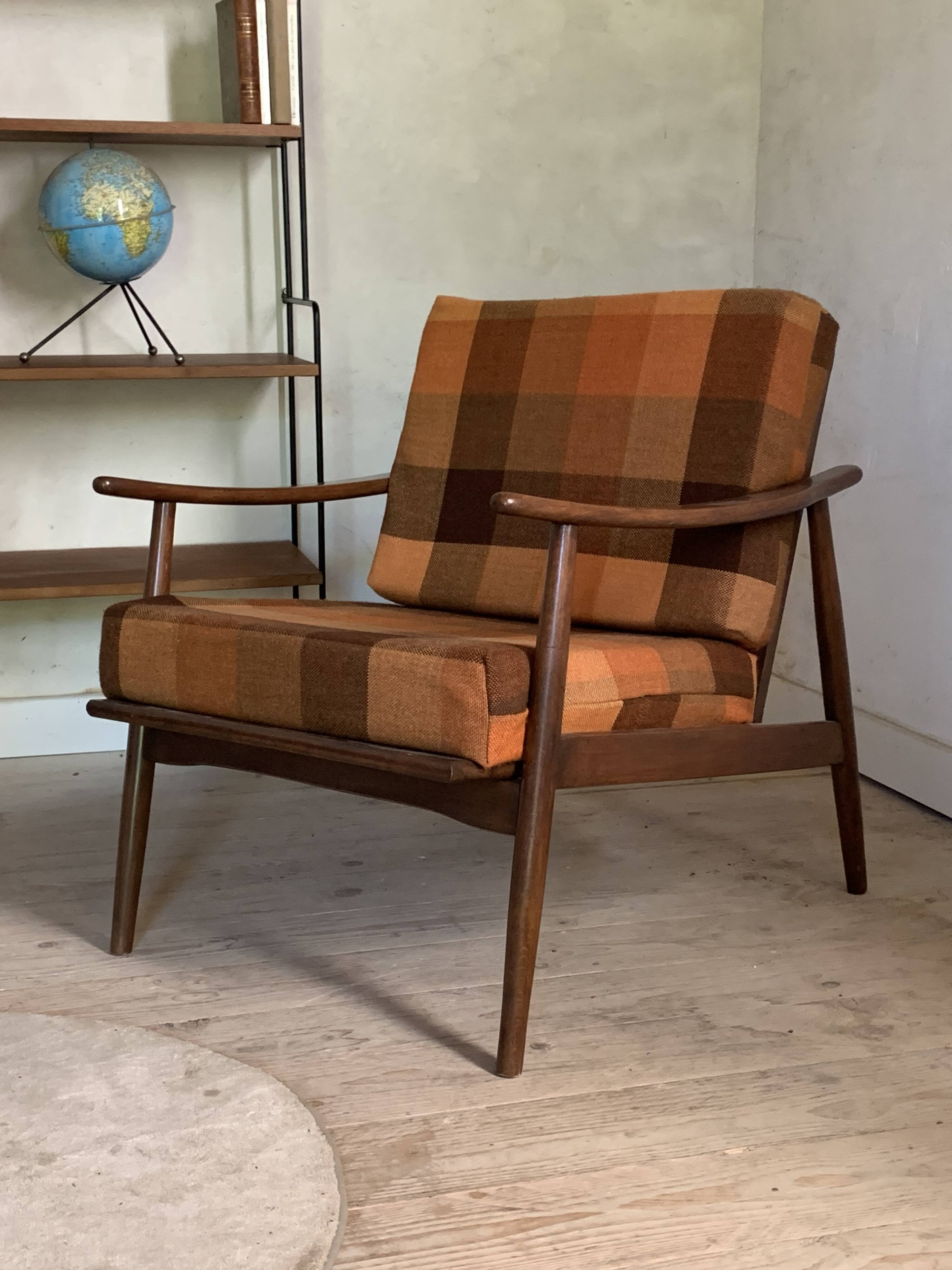 Fauteuil boomerang vintage