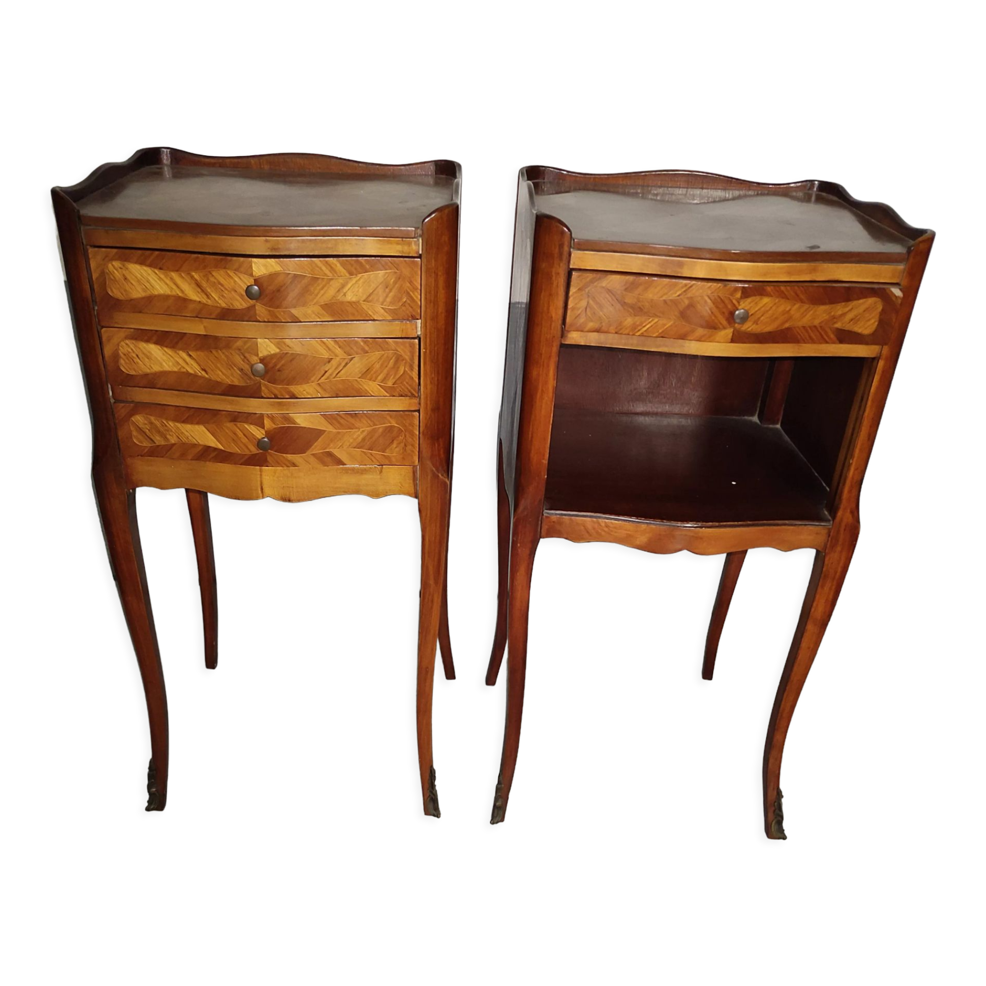 Pair of Louis XV style bedside tables