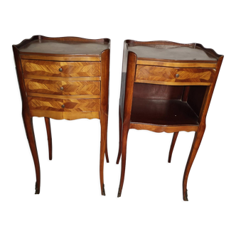 Pair of Louis XV style bedside tables