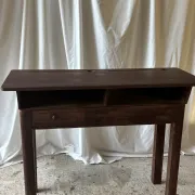 Dark wood secretary desk