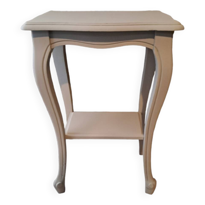 Console en bois peint coloris gris avec un plateau inférieur 1920