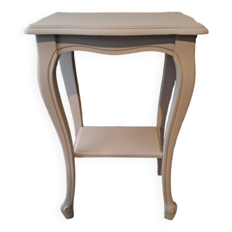 Console in gray painted wood with a lower tray 1920