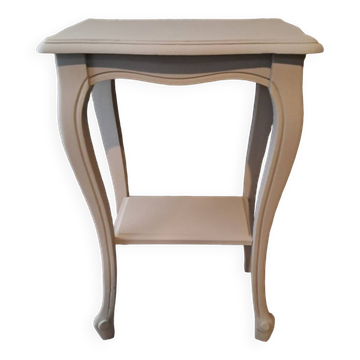 Console in gray painted wood with a lower tray 1920