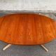 Scandinavian oval extendable table Baumann teak 240cm 1980