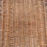 Vintage chair in wicker and metal circa 1950