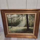 Oil painting on canvas framed and signed