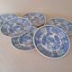 Burgenland blue flat plates Villeroy & Boch