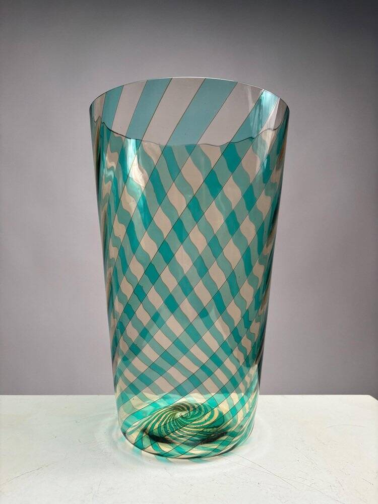 Murano Glass Vase by VeArt for Venini, Italy, 1982