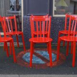Suite of 6 designer chairs 1980