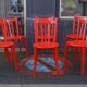 Suite de 6 chaises design 1980