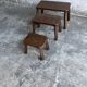 Ensemble de 3 tables gigognes en chêne