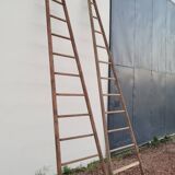 Double ladder for market gardening, fruit harvest, old wooden picking - 3m65