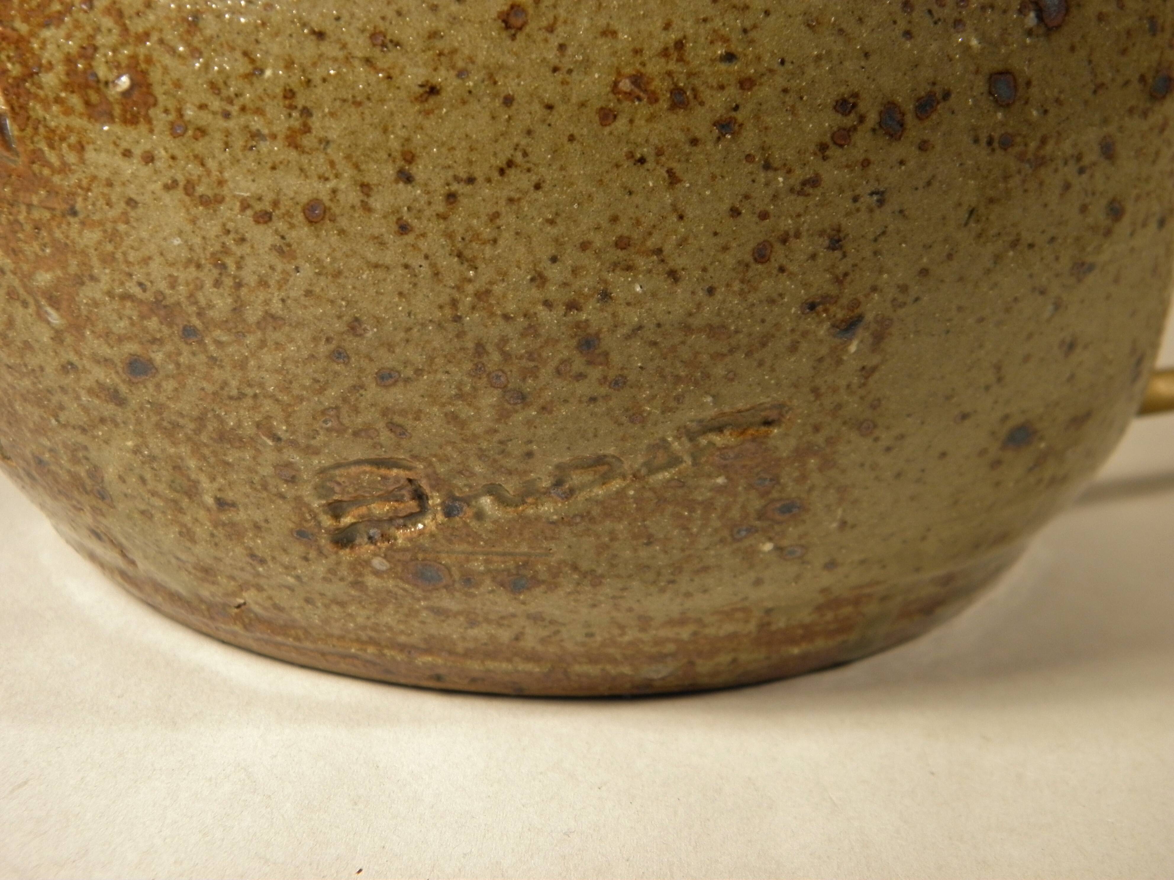 Lamp - night light in stoneware from the 70s