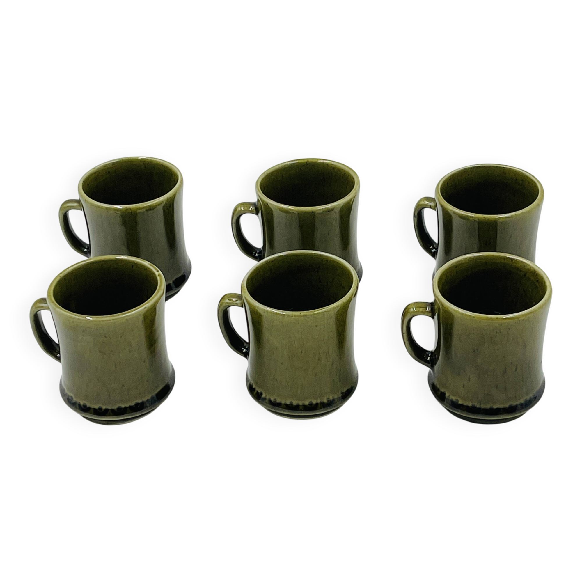 Lot 6 Espresso Cups Deco Hälsingborg Bari 15/1 Olive