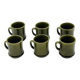 Lot 6 Espresso Cups Deco Hälsingborg Bari 15/1 Olive