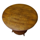 French Art Deco Veneered Side Table, 1930s
