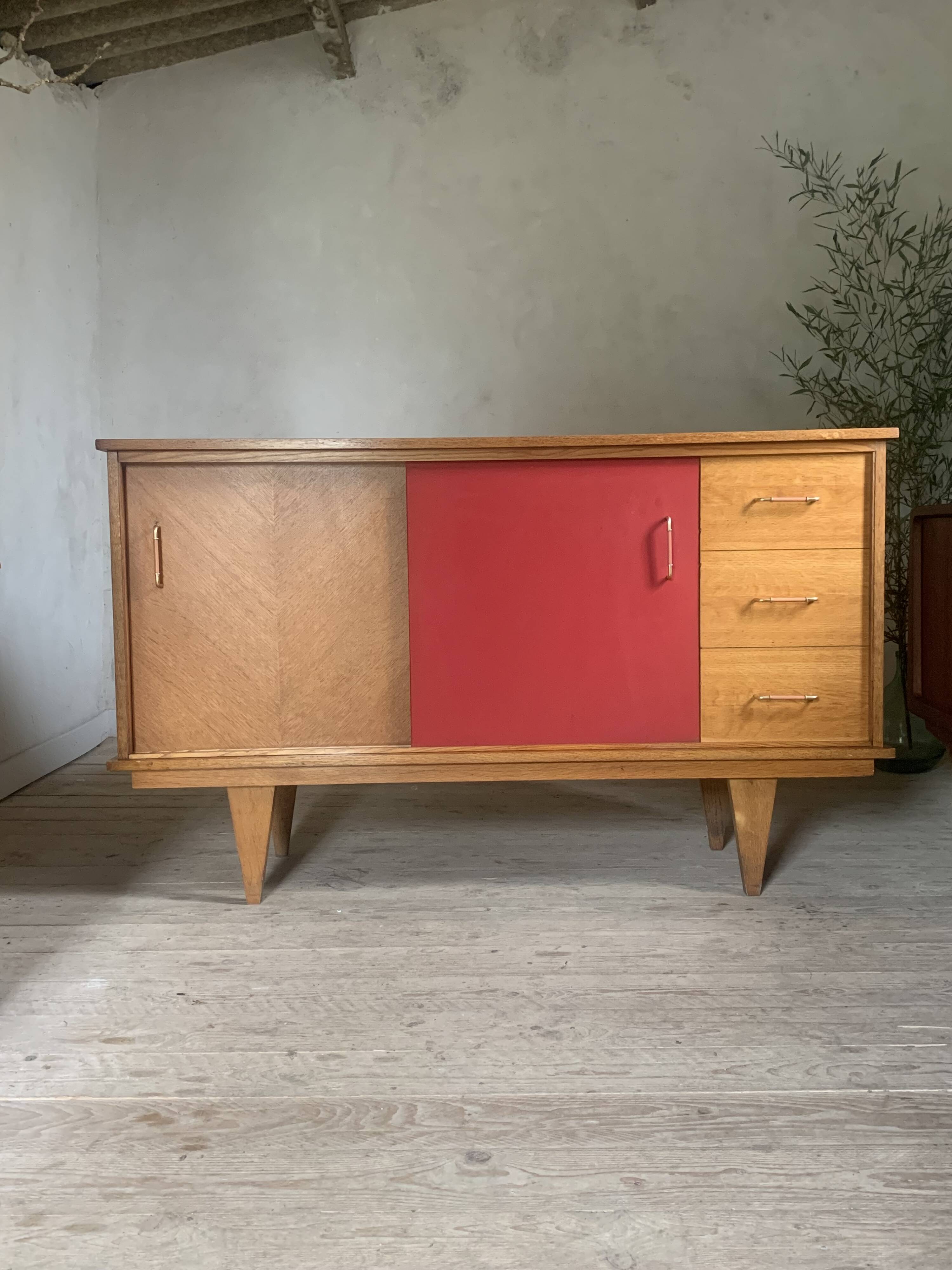 Vintage oak sideboard