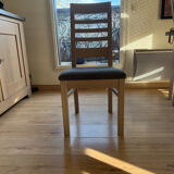 1 lot of 6 oak chairs