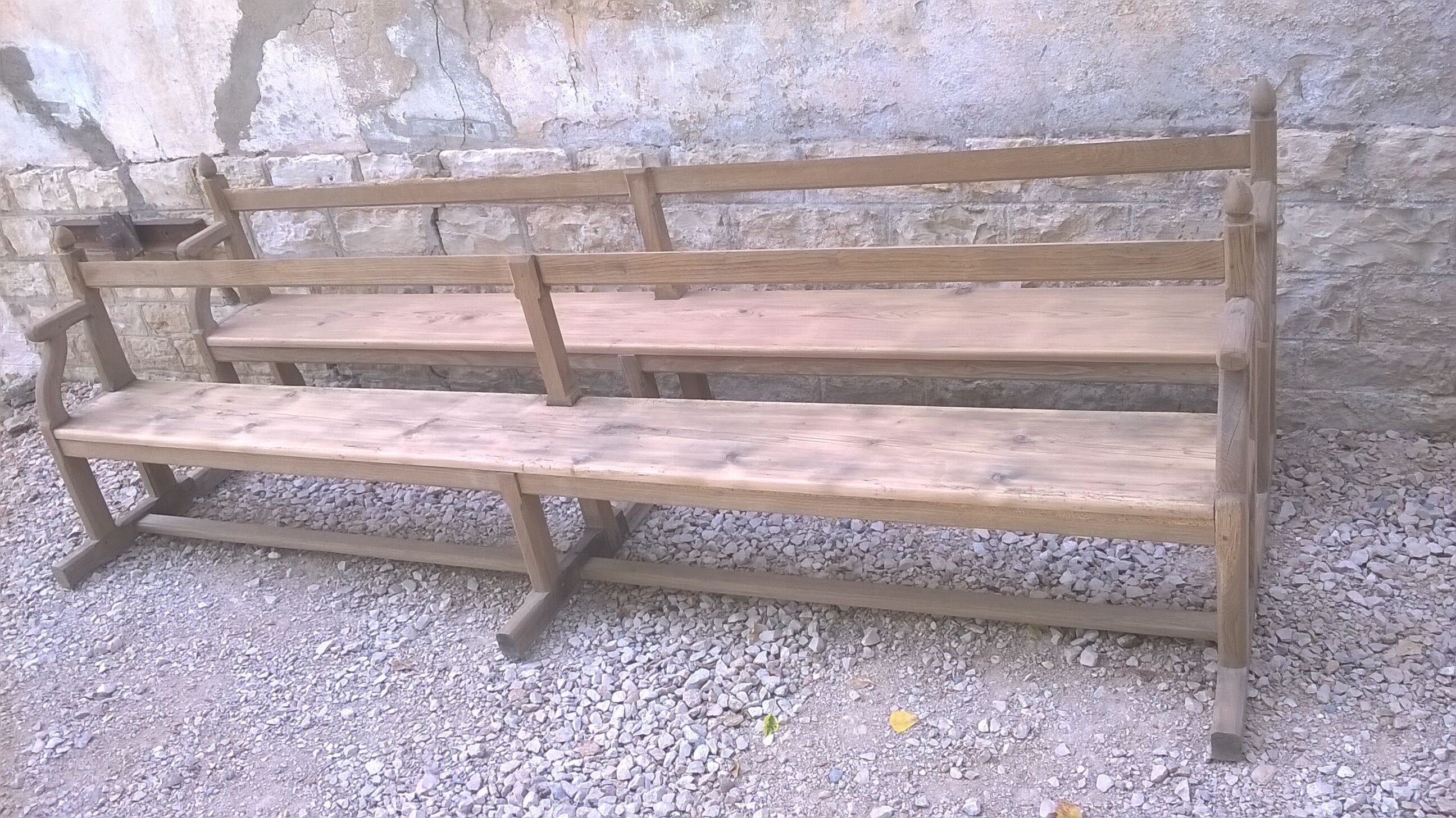 Paires grand banc d'église