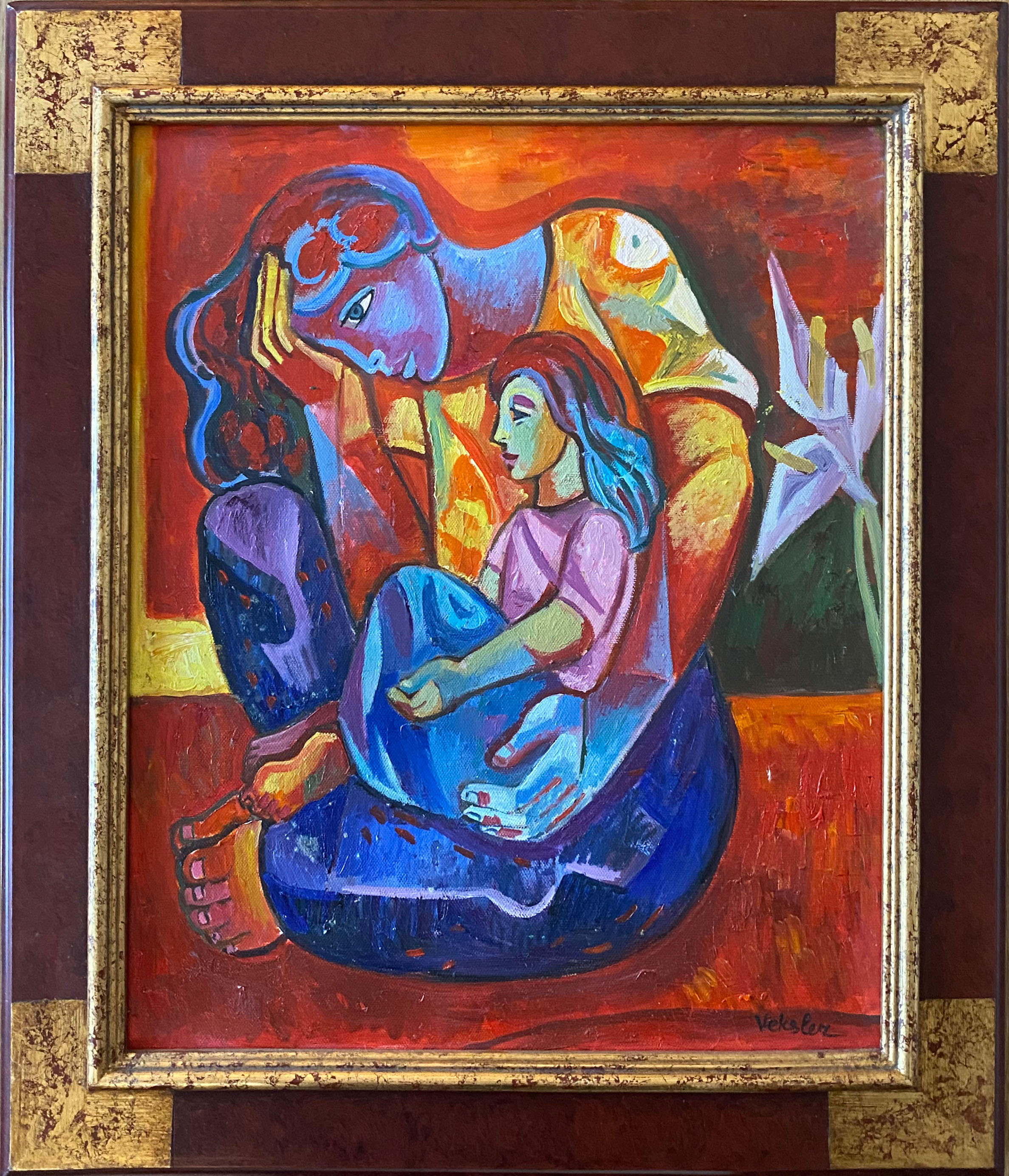 Womenoil on canvas by samuel veksler