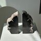 Black petrified wood bookend H17 L17 P6