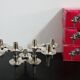 Set of 3 candlesticks Nagel in their original box model Orion